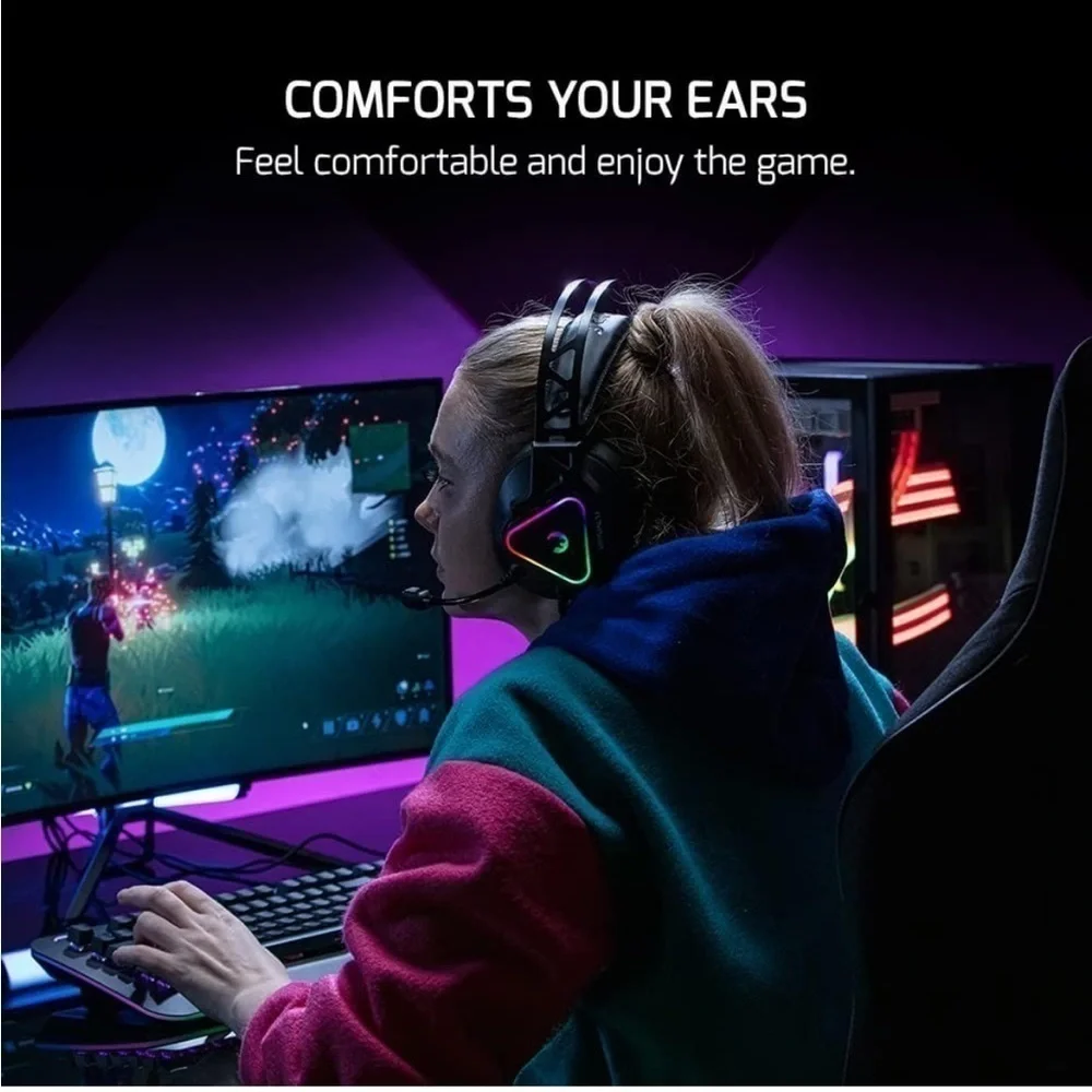 Brand New 7.1 Virtual Surround Sound Premium Gaming Headset Gamer Vibration